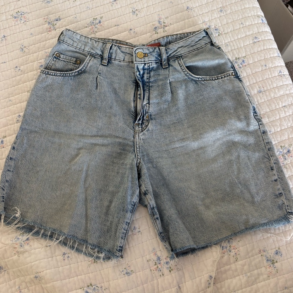 Anthropologie Light Blue Jean Shorts
